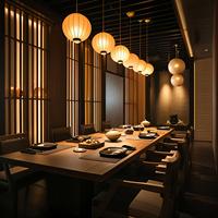 Modernes Design Restaurant-Möbel Restaurant-Sitzbank für Japan-Stil Hotel Restaurant Café Möbel Restaurant-Tisch