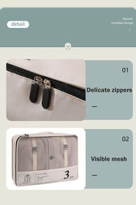 Портативный компрессионный набор 7 расширяемых дорожных органайзеров, сумки для чемоданов, дорожные упаковочные кубики, органайзер, цена - Product Image 4