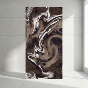 Cyclone Choco 60x120cm High <b>Gloss</b> Marble Look Polished Porcelain Tiles Premium Interior Flooring Collection - Product Image 2