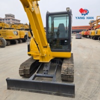 Excavatrice hydraulique Komatsu PC56 d'occasion, 5,3 tonnes, pour travaux de construction