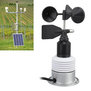 Capteur météo filaire multifonctionnel pour la météorologie et l'usage industriel : vitesse du vent, direction du vent, température, humidité, pression - Product Image 3