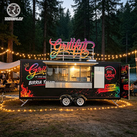 Remorque à gaufres commerciale, camion de restauration rapide, chariot à crème glacée certifié CE