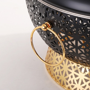 Nuovo Design Set Chafing Dish <span class=keywords><strong>per</strong></span> Buffet 8.0L Nero <span class=keywords><strong>per</strong></span> <span class=keywords><strong>Catering</strong></span> - Product Image 5