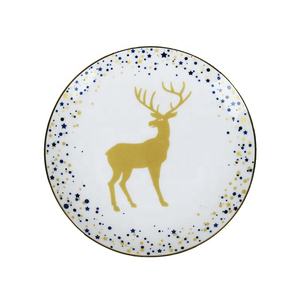 Plato pequeño de porcelana decorativa para el desayuno para niños, plato pequeño de 6,5 pulgadas, <span class=keywords><strong>2022</strong></span>, para Navidad - Product Image 1