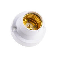 Petit support de lampe à visser E27 5.5cm en plastique isolé couleurs noir et blanc pour la Thaïlande et le Laos-pour la décoration intérieure