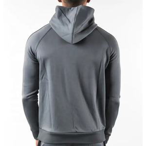 Wholesale Custom logo Mens Heavyweight <b>Hoodie</b> Muscle Slim Fit Side Stripe Polyester <b>Hoodie</b> <b>Gym</b> Pullover <b>Hoodie</b> for Men - Product Image 3