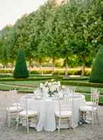 Table pliante de pique-nique en plein air bon marché avec pieds pliants en métal Tables pliantes rondes en plastique portables et chaises pour événements, fêtes