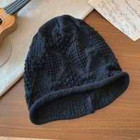 Béret creux tendance automne/hiver pour femmes musulmanes avec motif original, prêt pour les voyages et la plage, en Spandex/Polyester, 56-58CM