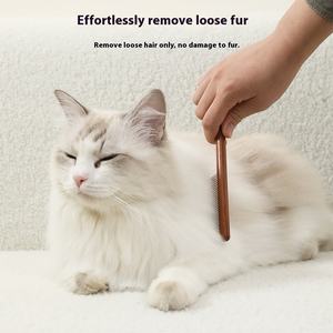 Commercio all'ingrosso in legno Pet rimozione peli cane gatto toelettatura <span class=keywords><strong>spazzola</strong></span> pettine <span class=keywords><strong>per</strong></span> animali domestici - Product Image 5