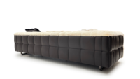 Ensemble de canapé modulaire en forme de L moderne, recouvert de tissu, avec coussins en mousse haute densité, structure en bois de pin russe, design personnalisé