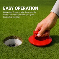 Nouvel outil de pose et de fixation de coupelles de golf en aluminium pour l'entretien des greens de putting