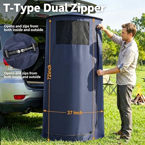 Tente de change portable quatre saisons imperméable, tente de douche pour voiture, ouverture rapide automatique, pour <span class=keywords><strong>camping</strong></span>, voyage, une personne - Product Image 5