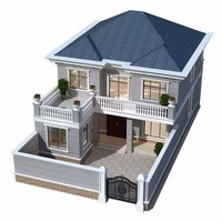 Villas préfabriquées à ossature métallique peuvent être installées très rapidement