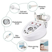 Mini appareil de microdermabrasion ultrasonique au diamant pour le lifting du visage et le peeling à jet d'oxygène avec soin des yeux pour usage commercial