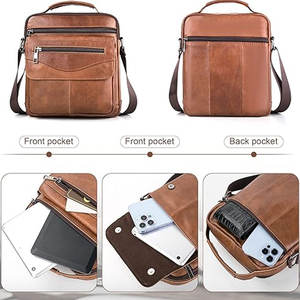 Nouveau sac de taille en cuir cool avec logo personnalisé Conception d'utilisation quotidienne étanche au bureau Type de fermeture à glissière - Product Image 6