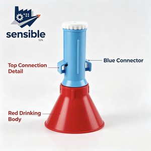 Bebedero Automático para Pollos de 1.5L, Sistema de Bebederos Colgantes para Aves de Corral, Dispensador de Agua de PP para Pollos de Engorde - Product Image 6