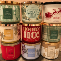 Bougie parfumée de Noël AIKUN en verre givré, faite à la main, avec motifs festifs et huiles essentielles naturelles, idéale pour les cadeaux de fin d'année