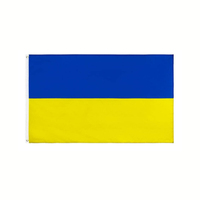 Drapeau de l'Ukraine (UKR) bleu et jaune 3x5 en polyester 100% en gros, en stock