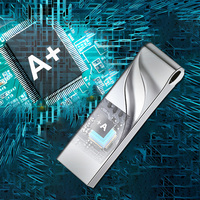 USB Flash disk USB Mini 8GB, Flash Drive USB Metal 1GB 2GB 8GB 2.0 dengan Logo kustom