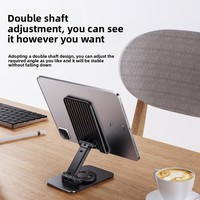 Support de téléphone rotatif à 360° en aluminium de luxe, support de tablette réglable pour bureau, support mobile universel pliable pour bureau