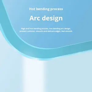 Aquarium en verre haute définition cintré à chaud, éclairage LED, circulation de l'eau, salon, petit aquarium de bureau, sans changement d'eau - Product Image 5