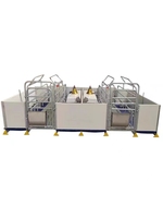 Nouvelles cages pour animaux en acier galvanisé pour usage domestique essentiel, enclos de gestation pour truies et caisses de mise bas