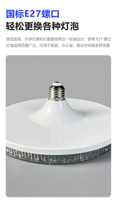 Lustre carré moderne en aluminium avec ampoules néon blanc chaud 3500K, mini, dimmable, CRI 90, pour salon, montage en surface, IP32 - Product Image 1