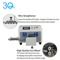 Machine automatique de dénudage et de torsion de fils à double conducteur 3Q FY-806N avec rouleaux, précision de 0,01 mm, pour fils de 0,1 à 1 mm²