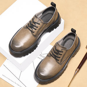 Chaussures de travail basses pour hommes, style britannique, semelle épaisse, en cuir souple, respirantes et antidérapantes, nouvelle collection 2026 - Product Image 2