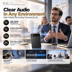 <span class=keywords><strong>Registratore</strong></span> <span class=keywords><strong>di</strong></span> <span class=keywords><strong>Chiamate</strong></span> Magnetico Note Lite Slim con Trascrizione AI, 40 Ore <span class=keywords><strong>di</strong></span> Registrazione per MP3/WAV con USB Type-C 5.3 - Product Image 2