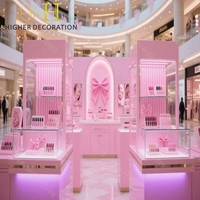 Ensemble de Mobilier de Salon de Beauté avec Étagères Réglables, Design Moderne, Kiosque à Ongles