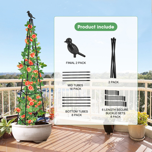 Vente chaude 2024 Jardin Cadre Jardin Fer Escalade Plante Cadre Pot Famille Jardin Intérieur et Extérieur Fleur Cadre - Product Image 5