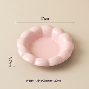 Mangkuk Makan Hewan Peliharaan Keramik Warna Solid Bulat untuk Kucing & Anjing, Mudah Dibersihkan untuk Air dan Makanan - Product Image 6