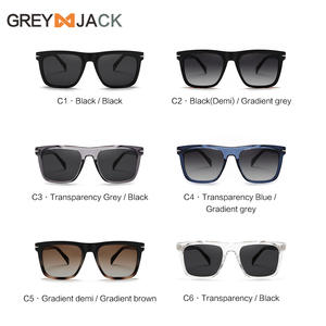 Lunettes de soleil unisexes Greyjack, monture en PC, lentilles TAC, protection UV400, type 3, pare-soleil pour hommes et femmes - Product Image 1