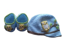 Chaussons bébé jetables en crochet faits main, 100% coton, très mignons, respirants et décontractés