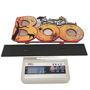 Nuove Decorazioni in Legno ACASA ARTO per <span class=keywords><strong>Halloween</strong></span> 2021 con Base, Tema Happy <span class=keywords><strong>Halloween</strong></span> 25x15x5cm, Forma e Logo Personalizzabili - Product Image 6