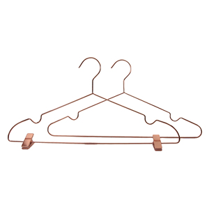 <span class=keywords><strong>Cintre</strong></span> de <span class=keywords><strong>chemise</strong></span> en fil de métal or Rose, fait en métal, avec clips, bon marché, offre spéciale - Product Image 6