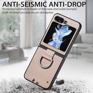 Funda Protectora Antigolpes para Teléfono con Anillo de Agarre, Funda de Cuero y PC para <span class=keywords><strong>Samsung</strong></span> Galaxy Z <span class=keywords><strong>Flip</strong></span> 7 6 5 <span class=keywords><strong>4</strong></span> - Product Image 4