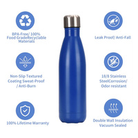 Bouteille d'eau sport en acier inoxydable à double paroi isolée sous vide, forme cola, 350 ml, 500 ml, 750 ml, 1000 ml, 1500 ml, logo personnalisé