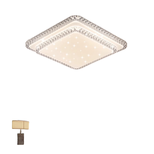 Modern Ultra-Thin LED Ceiling Lamp Aluminum Base 6000K/3000K Key Switch Acrylic IP65 for Kitchen Living Room Bedroom