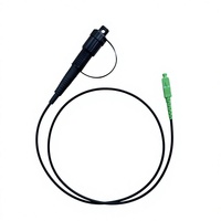 Kabel Patch Fiber Outdoor Mini SC APC IP68 yang Diperkuat, G.657A2 LSZH, Kompatibel dengan Perakitan Kabel FTTA, Bersertifikasi CE UKCA