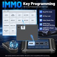 Lector de Códigos Automotrices y Máquina de Programación de Llaves X100PAD3 con KC100 para Autos, Pantalla Táctil de 8 Pulgadas, Compatible con Todos los Autos