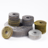 Clous à visser Yizhengyu à pointe diamantée, 15 degrés, 2 po x 0,099 po, brillants et lisses, pour le travail du bois