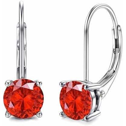 Silver+watermelon red 1.0 ct