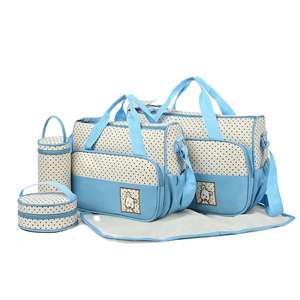 Juego de Bolsas de Pañales de Viaje para Mamá y Mamá, Personalizadas con Logotipo, Impermeables, de Oxford, para Bebés - Product Image 1