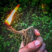 Kit de survie pour le camping, allume-feu d'urgence en bois avec sac en toile de jute