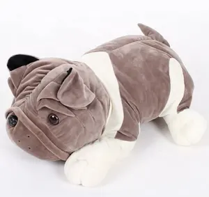 Cuscino per cani molto morbido e di alta qualità peluche grigio personalizzato da 25cm SharPei giocattoli di peluche per bambini