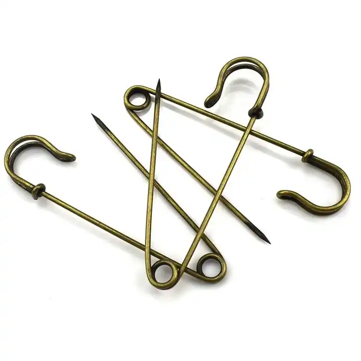 high quality decorative safety pin brooch