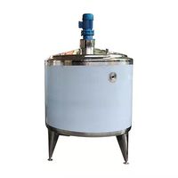 Meilleur prix liquide émulsifier homogénéisateur machine électrique chauffage à la vapeur mélangeur chemisé réservoir de mélange en acier inoxydable avec agitateur