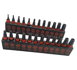 S2 Steel 1/4 50mm <strong>Torx</strong> Plum Blossom Wind Screwdriver <strong>Bits</strong> OEM Magnetic Tip Natural Finish Anti-theft <strong>Set</strong> - Product Image 2